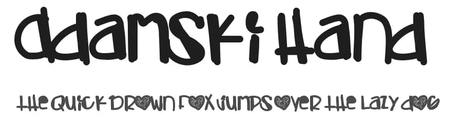 Adamski Hand by Des Gomez — Script Handwritten Font