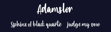 Adamslor by Maulana Creative — Script Handwritten Font — thumbnail 2