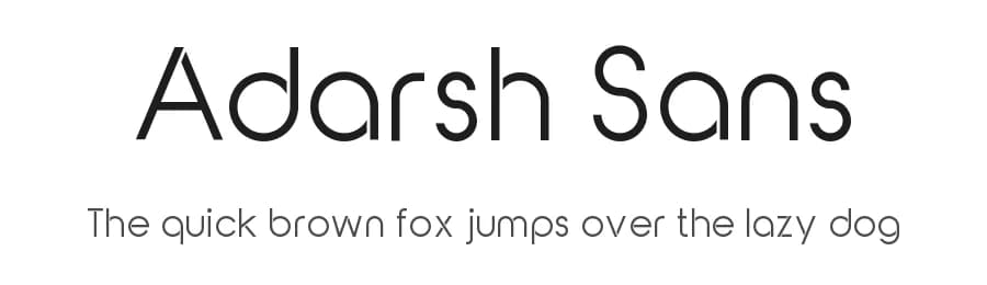 Adarsh Sans by Adarsh S — Sans Serif Font