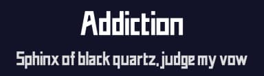 Addiction by Vladimir Nikolic — Sans Serif Font — thumbnail 2