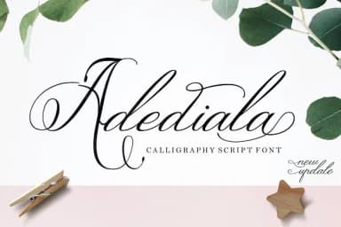Adediala Font by Area Type — Script Handwritten Font — thumbnail 1