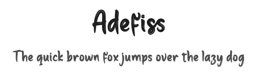 Adefiss by productype.com — Script Handwritten Font