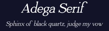 Adega Serif by Adega Design — Serif Font — thumbnail 2