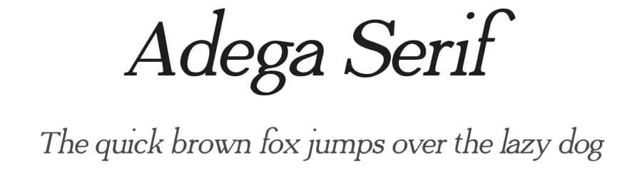 Adega Serif by Adega Design — Serif Font