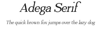Adega Serif by Adega Design — Serif Font — thumbnail 1
