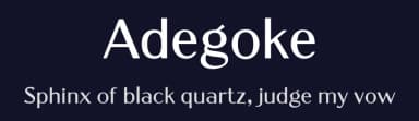 Adegoke by Wildan Type — Sans Serif Font — thumbnail 2