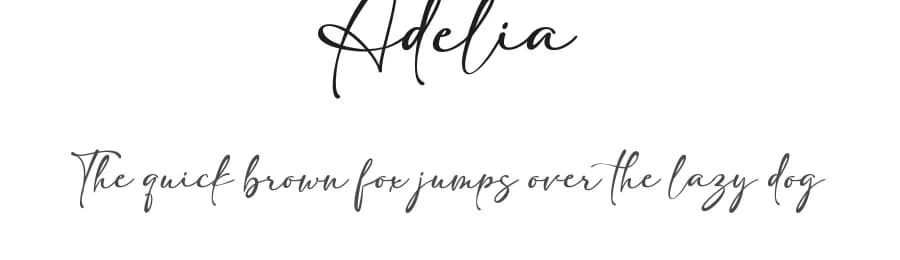 Adelia by Carroline Typography — Script Handwritten Font