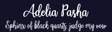Adelia Pasha by Rama type — Script Handwritten Font — thumbnail 2