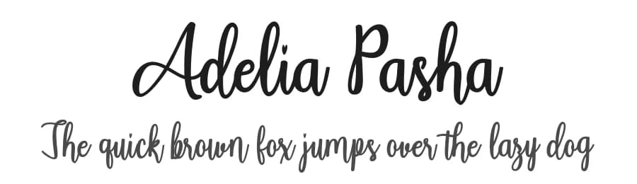 Adelia Pasha by Rama type — Script Handwritten Font