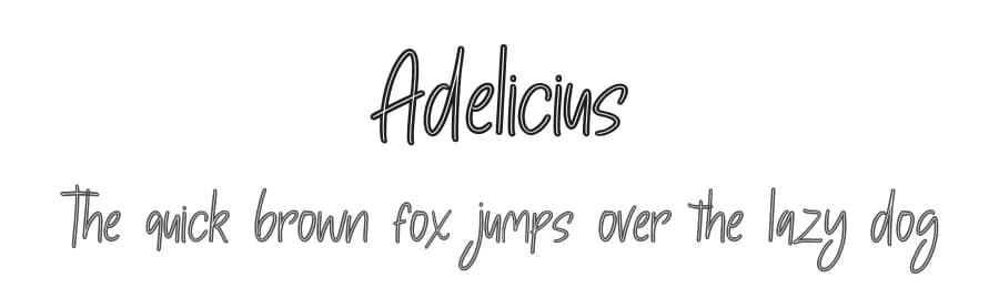 Adelicius by Skiiller Studio — Script Handwritten Font