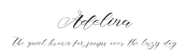 Adelina by infontree store — Script Handwritten Font — thumbnail 1