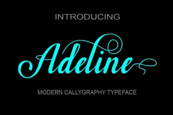 Adeline Font by AzzamStudio by AzzamStudio — Script Handwritten Font