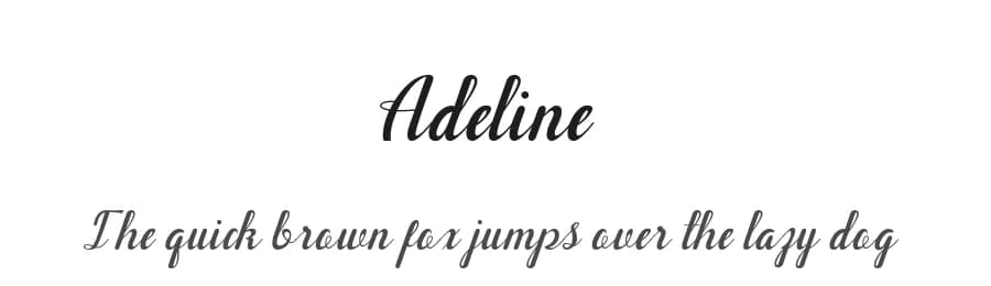 Adeline by Muhammad Fajri — Script Handwritten Font