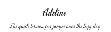Adeline by Muhammad Fajri — Script Handwritten Font — thumbnail 1