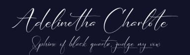 Adelinetha Charlote by Integritype Studio — Script Handwritten Font — thumbnail 2