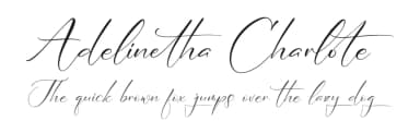Adelinetha Charlote by Integritype Studio — Script Handwritten Font — thumbnail 1