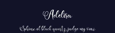 Adelisa by niyos — Script Handwritten Font — thumbnail 2