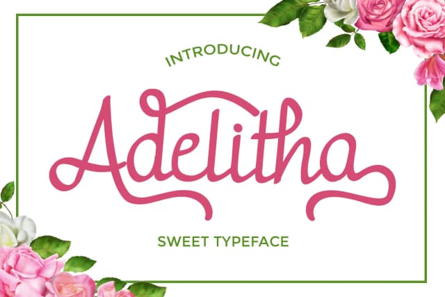 Adelitha Font by josgandos — Script Handwritten Font