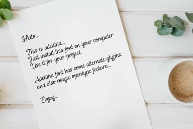 Adelitha Font by josgandos — Script Handwritten Font — thumbnail 4