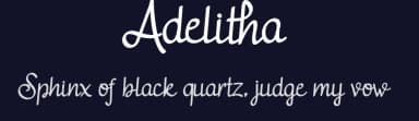 Adelitha by Letter Jos — Script Handwritten Font — thumbnail 2