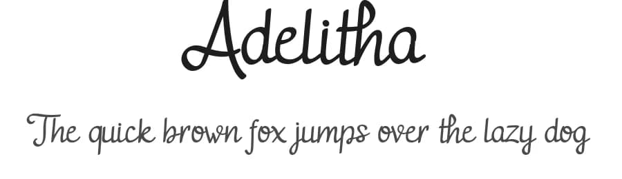 Adelitha by Letter Jos — Script Handwritten Font