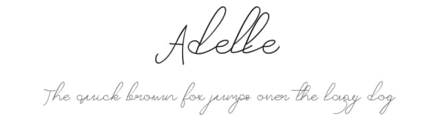 Adelle by Darno Wiyanto — Script Handwritten Font