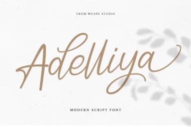 Adelliya Script Font by Weape Design — Script Handwritten Font — thumbnail 1