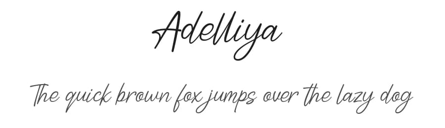 Adelliya by Weape Studio — Script Handwritten Font
