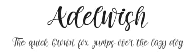 Adelwish by Jujun Gag — Script Handwritten Font — thumbnail 1