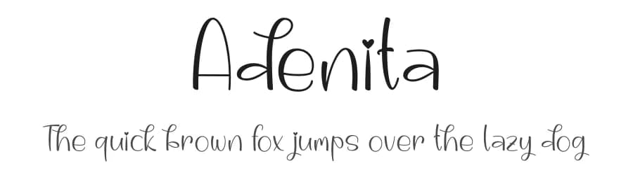 Adenita by Nirmala Creative — Script Handwritten Font