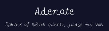 Adenote by adelaidemichel — Script Handwritten Font — thumbnail 2