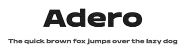 Adero by Eko Bimantara — Sans Serif Font — thumbnail 1