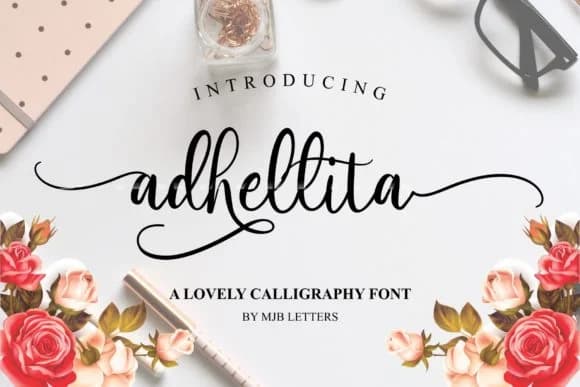Adhellita Font by MJB Letters — Script Handwritten Font