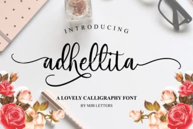 Adhellita Font by MJB Letters — Script Handwritten Font — thumbnail 1