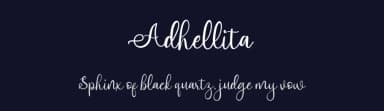 Adhellita by MJB Letters — Script Handwritten Font — thumbnail 2