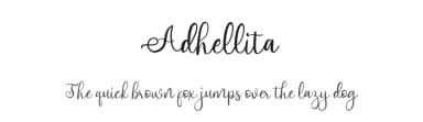 Adhellita by MJB Letters — Script Handwritten Font — thumbnail 1