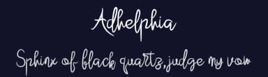 Adhelphia by Ali Hamidi — Script Handwritten Font — thumbnail 2