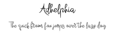 Adhelphia by Ali Hamidi — Script Handwritten Font — thumbnail 1