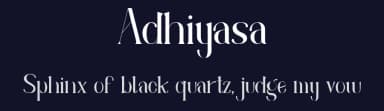 Adhiyasa by Irfan Hidayat — Serif Font — thumbnail 2