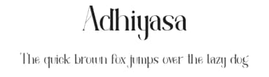 Adhiyasa by Irfan Hidayat — Serif Font — thumbnail 1
