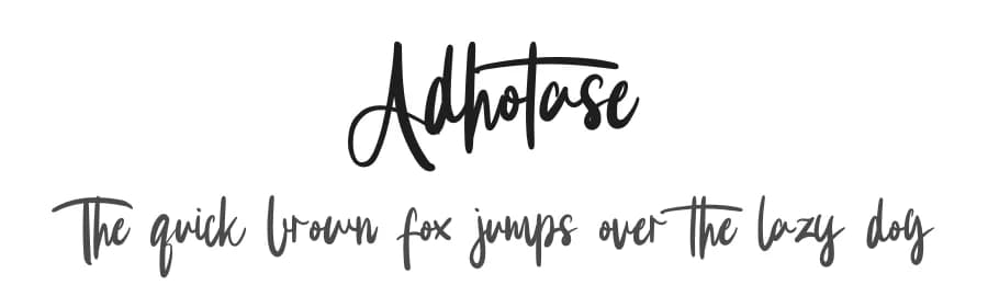 Adhotase by Jadatype — Script Handwritten Font