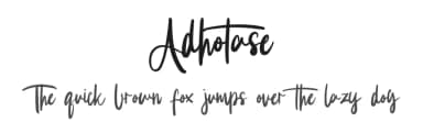 Adhotase by Jadatype — Script Handwritten Font — thumbnail 1
