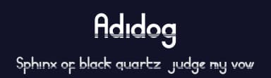 Adidog by Nariswari Creative — Sans Serif Font — thumbnail 2