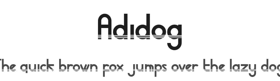 Adidog by Nariswari Creative — Sans Serif Font