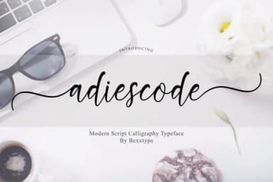 Adiescode Script Font by Bexx Type — Script Handwritten Font — thumbnail 1