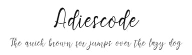 Adiescode by Bexxtype — Script Handwritten Font — thumbnail 1