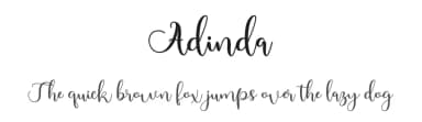 Adinda by WDfont — Script Handwritten Font — thumbnail 1