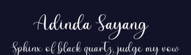 Adinda Sayang by Abo Daniel Studio — Script Handwritten Font — thumbnail 2
