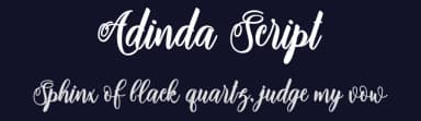 Adinda Script by Adefa Studio — Script Handwritten Font — thumbnail 2