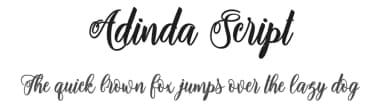 Adinda Script by Adefa Studio — Script Handwritten Font — thumbnail 1